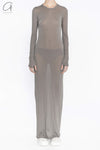 Boris Bidjan Saberi WDRESS2 Series Long Dress Series WDRESS2FTT00001-TANHUI Carbon Gray